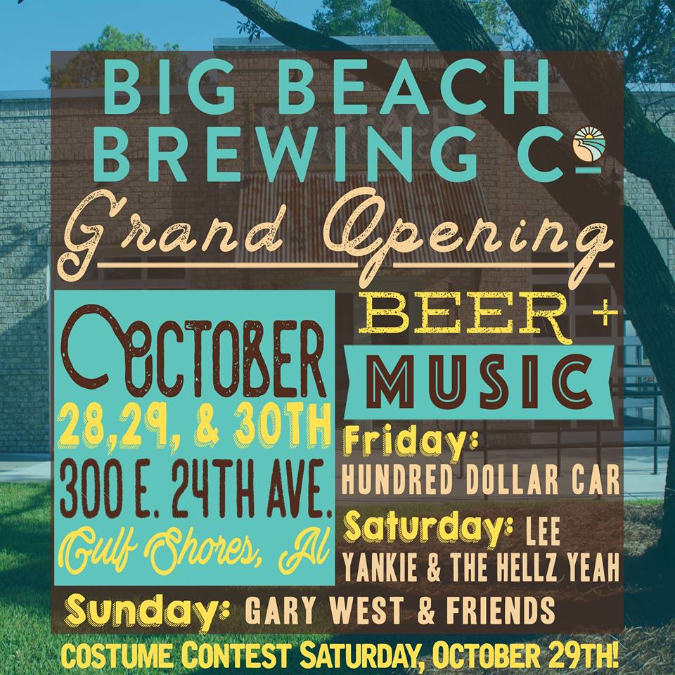 Gulf Shores newest brewery, Big Beach Brewing Company, isn't the only brewery celebrating a grand opening this week! (photo courtesy Big Beach Brewing Company)