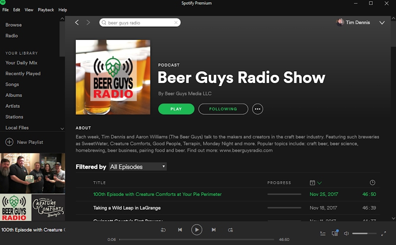 Beer Guys Radio Spotify