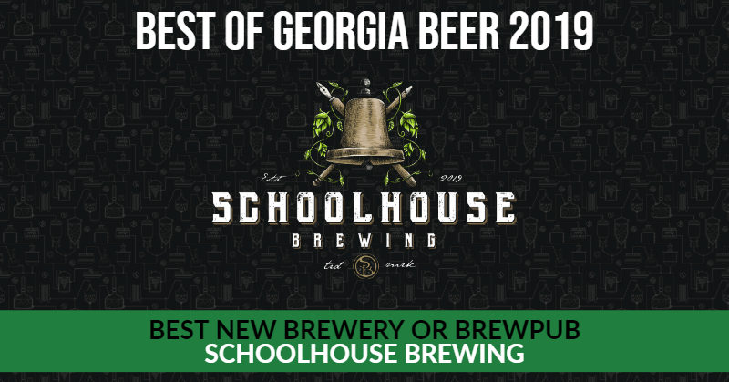 Schoolhouse Brewing - Best of Georgia Beer 2019 - Best New Georgia Brewery