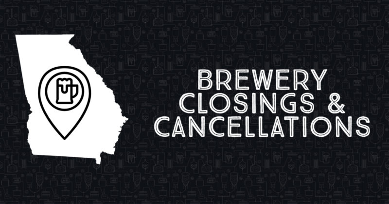 Georgia brewery closings closures