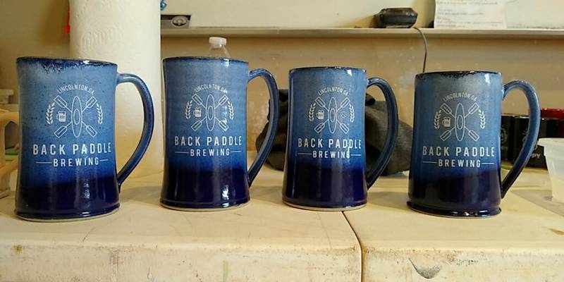 Back Paddle Brewing Mugs