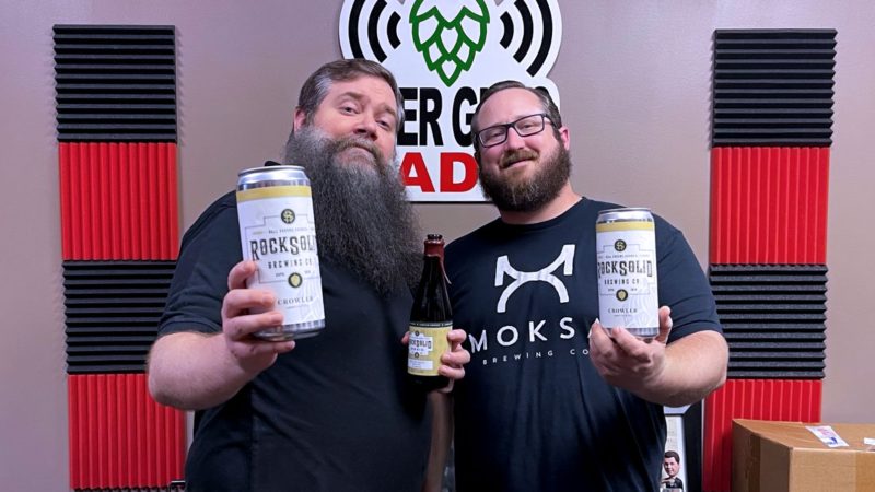 RockSolid Brewing - Brian Hewitt (L) and Bryan Crass in the Beer Guys Radio studio