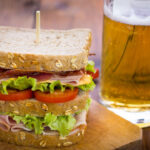 beer and sandwiches
